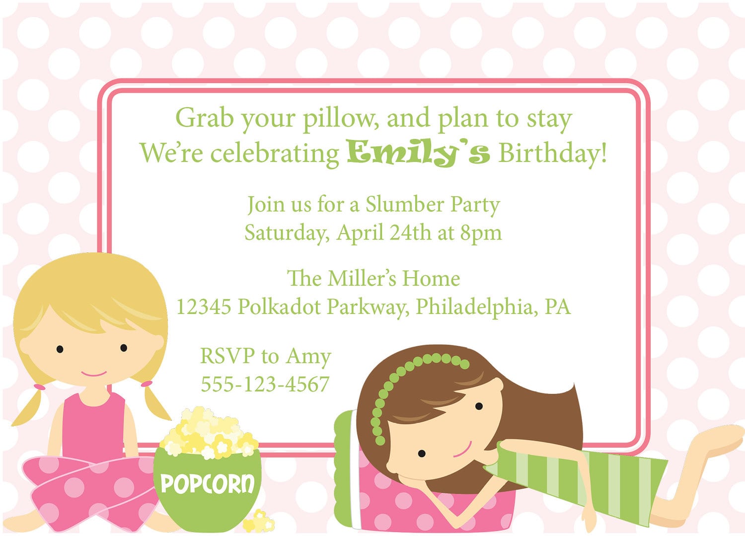 Slumber Party Invites â Gangcraft Net